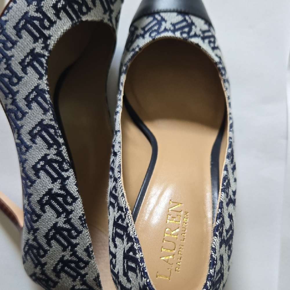 Lauren Ralph Lauren Blue and Black Heels